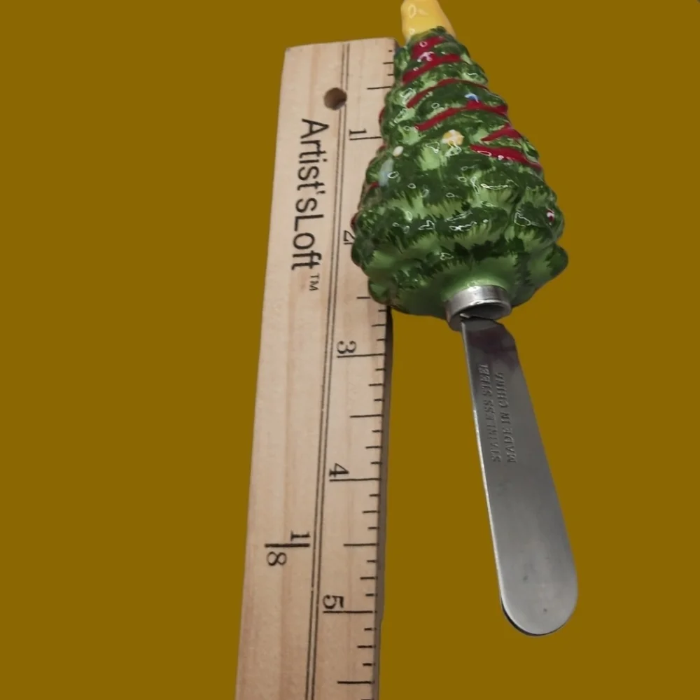 Martha Stewart dip mix set christmas bowl & knife